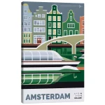 تابلو بوم کنواس طرح amsterdam کد 719176 آمستردام