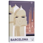 تابلو بوم کنواس طرح Barcelona کد 542417 بارسلونا