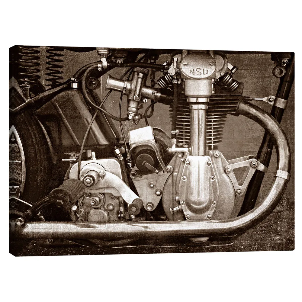 91046_canvas تابلو بوم کنواس طرح NSU Bullus SSR 350 engine کد 688508 موتور NSU Bullus SSR 350